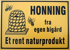Honningskilt 35 x 25 cm