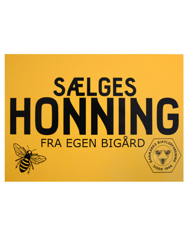 Honning fra egen bigård - Klistermærke